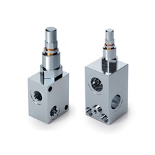 VALVOLA DI MASSIMA PRESSIONE VMP PER OLEODINAMICA IN ACCIAIO ZINCATO MAX 350 BAR