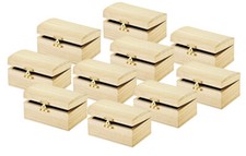 VBS scrigno del tesoro senza incisione 10 pezzi scrigno scatola scrigno del tesoro scrigno in legno