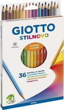 Giotto Stilnovo Pastelli Colorati In Astuccio 36 Colori, Multicolore, 13 X 1.6 X