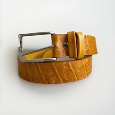 CINTURA ARTIGIANALE VERA PELLE REVERSIBILE