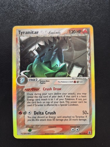 Pokemon tyranitar holo - pokemon, ex