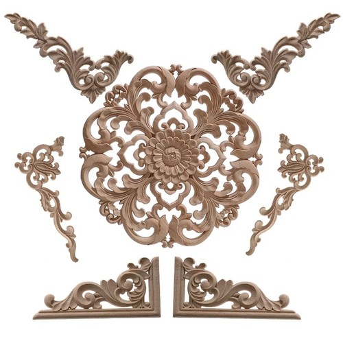 Applique legno naturale angoli