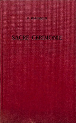 Sacre cerimonie baldeschi g - sacre,
