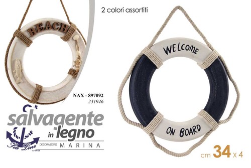 Salvagente decorativo legno - salvagente,