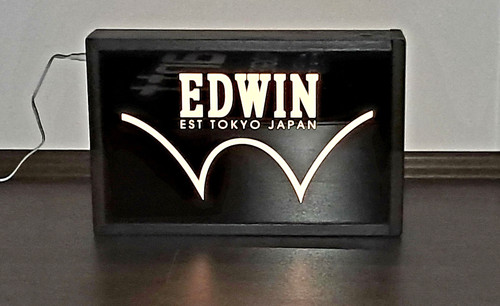 Insegna luminosa vintage edwin - insegna,