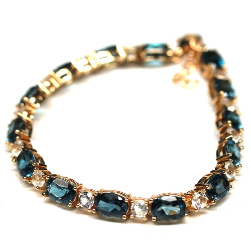 Bracciale con zirconi topazio