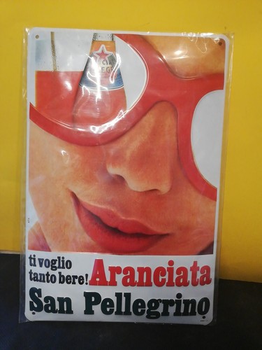 Targa metallo pubblicitaria - targa, in