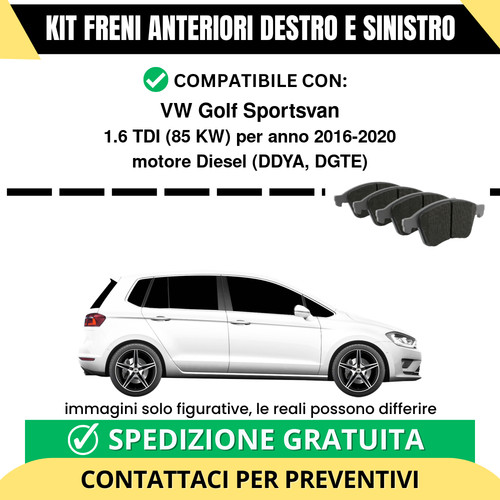 Pastiglie freno anteriori per - freno,