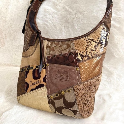 Borsa coach patchwork firmata - borsa,