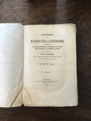 Istituzioni matematica - istituzioni, di