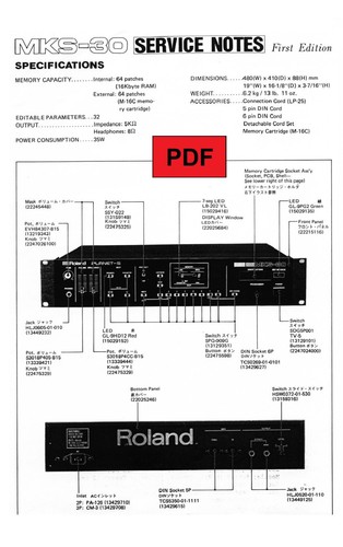 Roland mks service manual - roland,