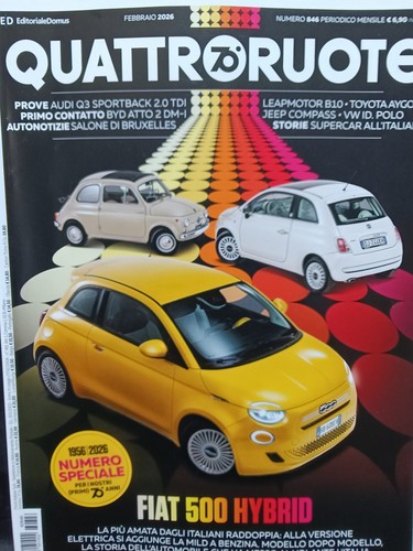 Quattroruote 2026 846 - .fiat, 500