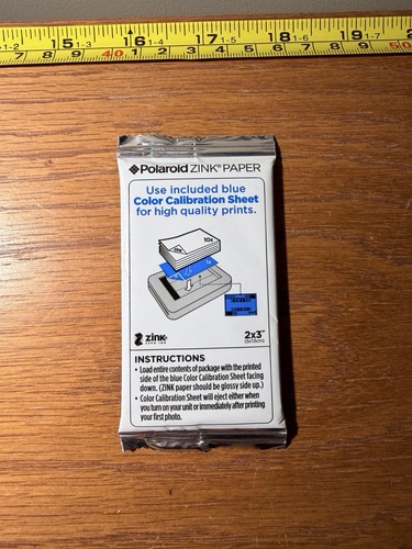 Carta zinco polaroid 2x3 - carta,