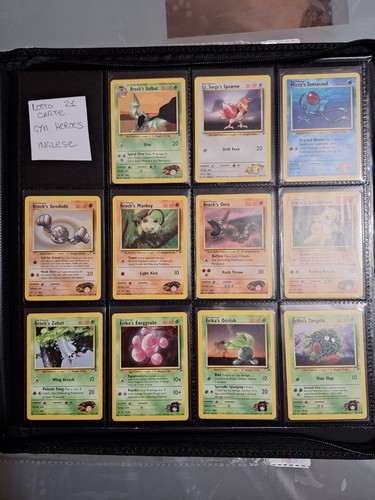 Lotto carte pokemon gym - lotto,