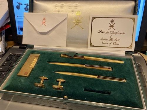 Set dunhil laminato oro - set, in
