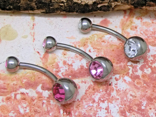 Pezzo piercing ombelico - 3,