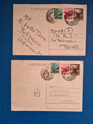 143 cartoline postali 1946 - cartoline,