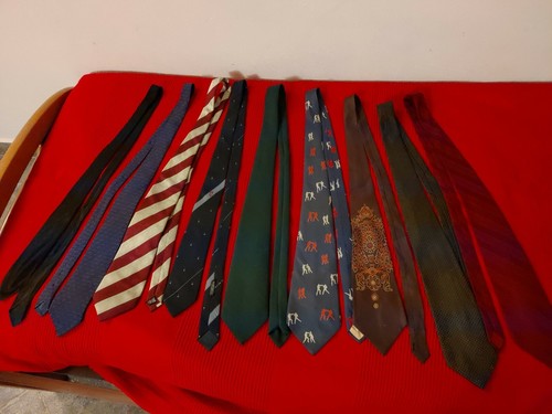 Lotto cravatte 1 foulard - 9,
