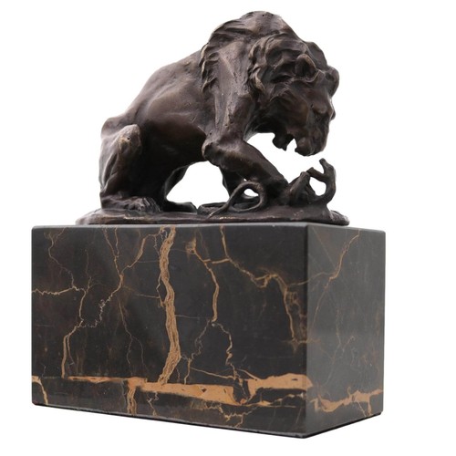 Scultura bronzo leone - bronzo,