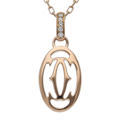 Collana cartier logo doppio - collana,