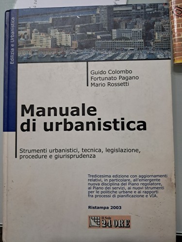 Manuale urbanistica colombo - manuale,