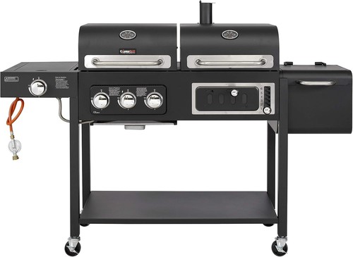 Hybrid burner barbecue - barbecue, duo