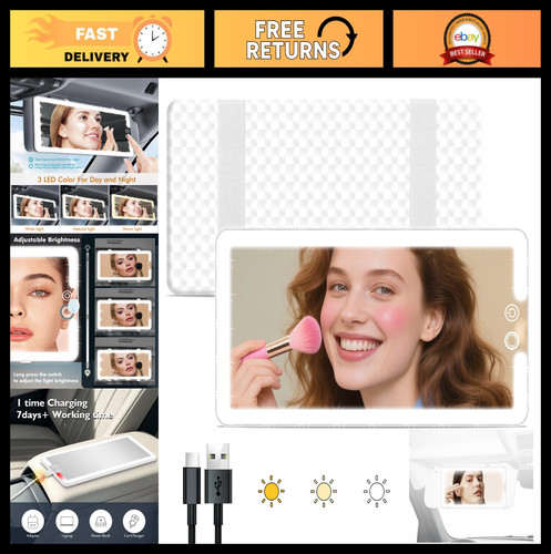 Specchio trucco visiera solare - specchio,