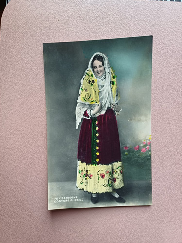 Cartolina costumi sardi osilo - sardi,