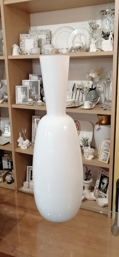 Vaso vetro opalino - vetro, incamiciato