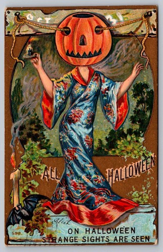Cartolina halloween geisha jol - halloween,
