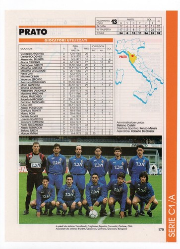 Prato serie 1993 1994 - c1/a, 1993-1994