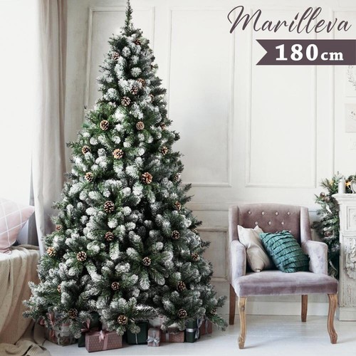 Albero natale innevato - albero,
