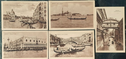 Cinque cartoline venezia - cinque,
