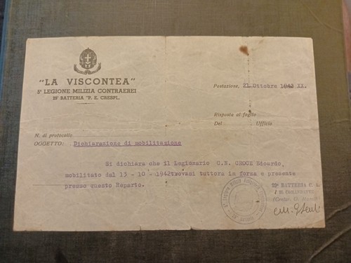 Documento militare - militare, la