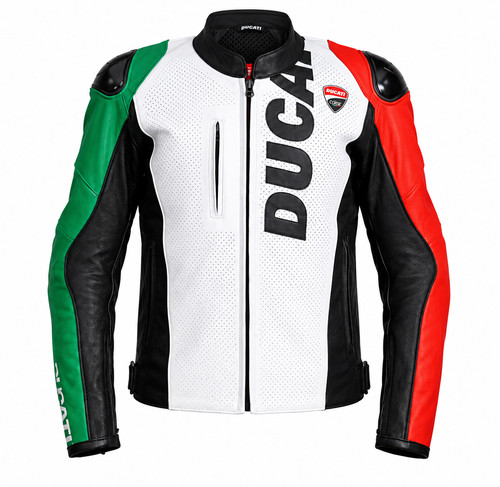 Giacca moto pelle ducati - giacca,