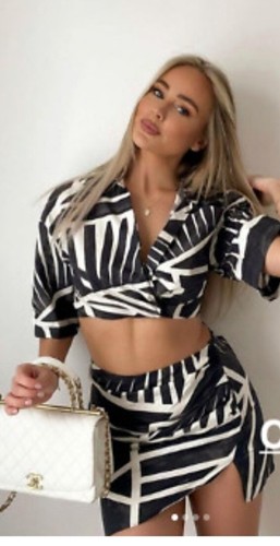 Zara new printed cropped - zara,