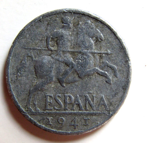 Moneta spagna 1941 10 - spagna, da