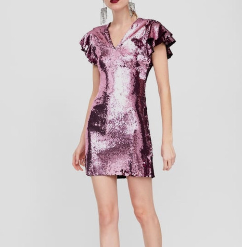 Mini abito zara rosa - mini,