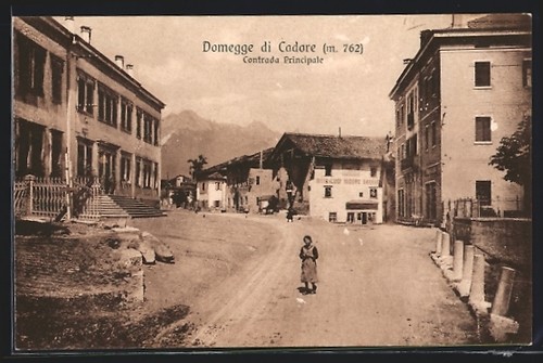 Cartolina domegge cadore - domegge,