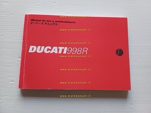 Ducati 998 2001 - r, manuale