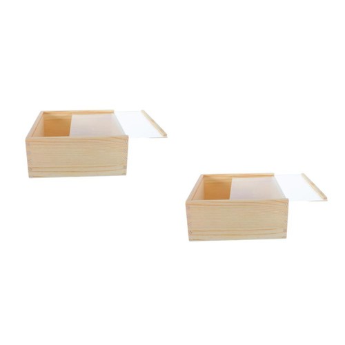 Scatola legno con coperchio - con,