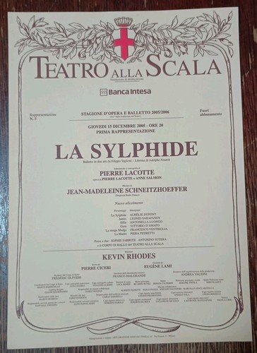 Locandina teatro alla scala - scala, 15