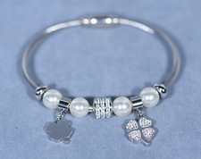 Bracciale donna in acciaio rigido / schiava