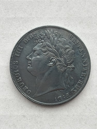 Mezza corona argento 1820 - mezza, in
