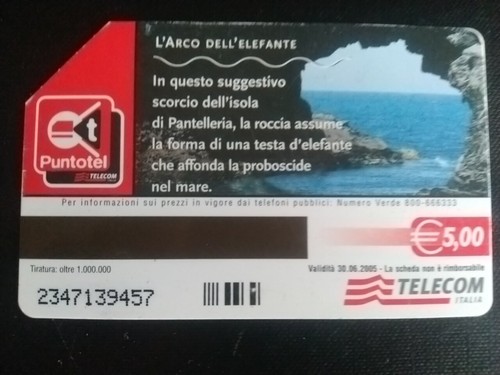 Scheda telefonica natura - la, ci