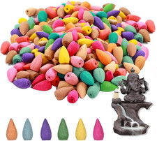 Cono a Cascata Rovesciato, 60 Pezzi Incenso Cono, Cono Di Incenso Naturale, Coni