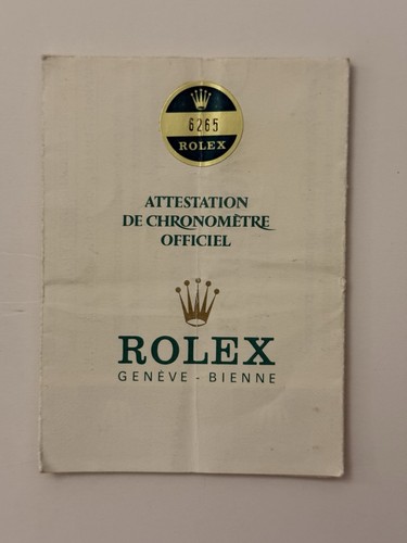 Rolex guarantee warranty paper - rolex,