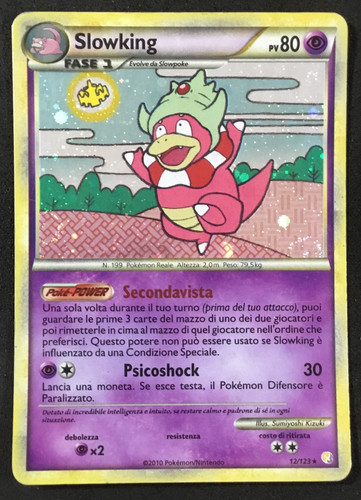 Slowking 123 rara holo foil - slowking, 12/123