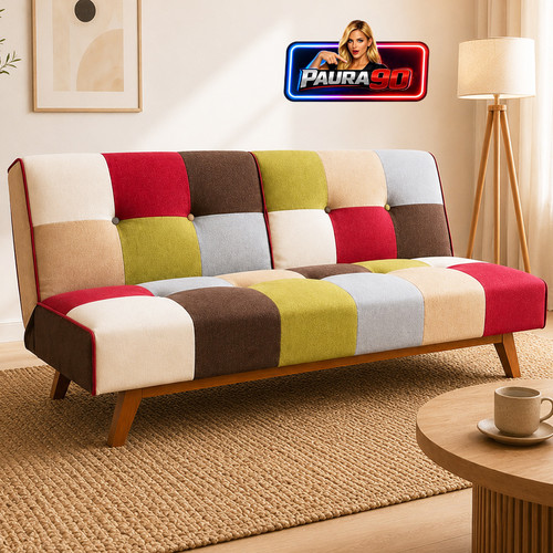 Divano letto tessuto - letto,