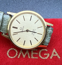 Omega deville quartz vintage lady cal 1351 ref 591.0044 pochette velluto fibbia